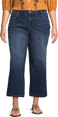Plus Size Charlotte High Rise Fab At Fit Technique Culotte Crop Jeans