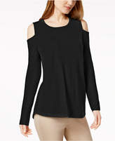 Thumbnail for your product : Charter Club Cashmere Cold-Shoulder Sweater, Created for Macy's