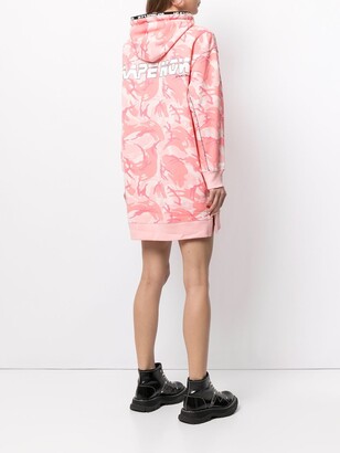 AAPE BY *A BATHING APE® Graphic-Print Hooded Short Dress