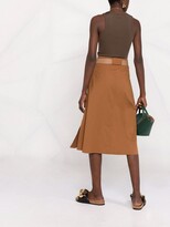 Thumbnail for your product : Seventy belted A-line skirt