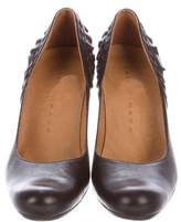 Thumbnail for your product : Chie Mihara Leather Round-Toe Pumps