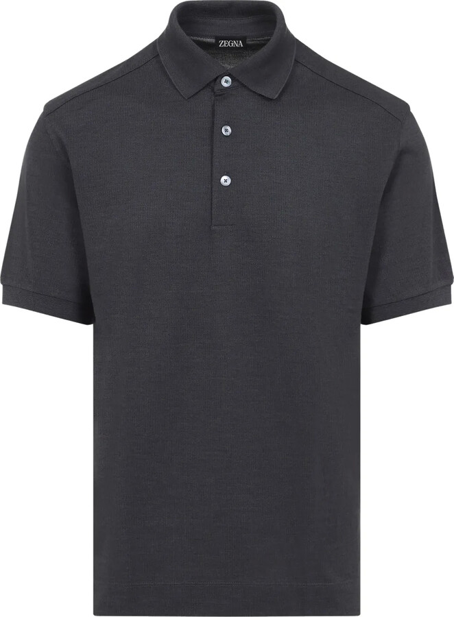 Ermenegildo Zegna Short-Sleeve Polo Shirt