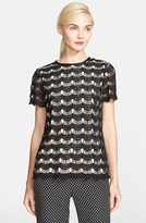 Thumbnail for your product : Kate Spade Scallop Lace Top
