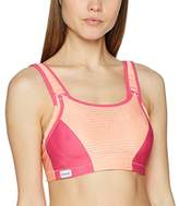 Thumbnail for your product : Glamorise Women's Double Layer Custom Control Sport Bra Soft Cup Everyday Bra, Multicoloured (Weiß), 46H (Manufacturer Size: 105I)
