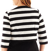 Thumbnail for your product : JCPenney Danny & Nicole Sheath Dress with Striped Jacket - Plus