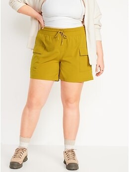 Old Navy High-Waisted StretchTech Cargo Shorts for Women -- 5-inch