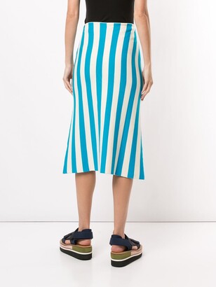 Sunnei Straight Striped Skirt