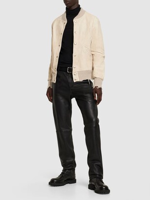 Giorgio Brato Reversible Leather Varsity Jacket