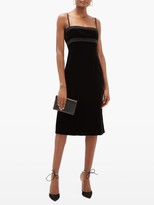 Thumbnail for your product : Brock Collection Empire-waist Velvet Dress - Black