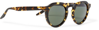 Barton Perreira Ascot Round-Frame Tortoiseshell Acetate Sunglasses