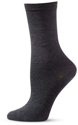 Bleu Foret Two-Pair Combed Cotton Crew Socks