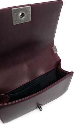 Chanel Pre Owned 2013-2014 velvet tweed Boy Chanel shoulder bag