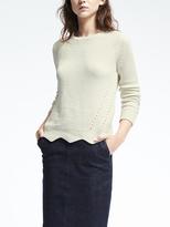 Thumbnail for your product : Banana Republic Scallop Hem Pullover