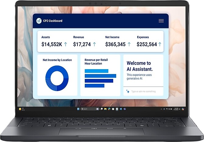 Dell Pro 13 Premium 13.3” IPS, AI Laptop, Intel Core Ultra 7, 32GB RAM, 512GB SSD, 20.8 Hour Battery, Windows 11 Pro