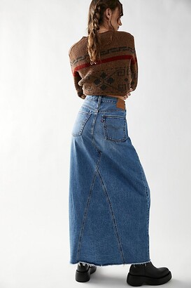 Levi's Iconic Long Skirt by at Free People - ShopStyle