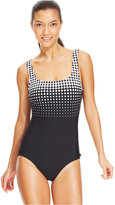 Thumbnail for your product : Reebok Dots & Diamonds One-Piece Swimsuit