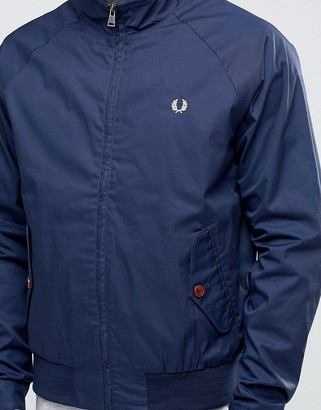Fred Perry Harrington Jacket In Carbon Blue