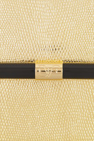 Thumbnail for your product : Diane von Furstenberg Lizard-effect leather clutch