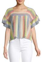 Thumbnail for your product : Saylor Francine Rainbow Stripe Top