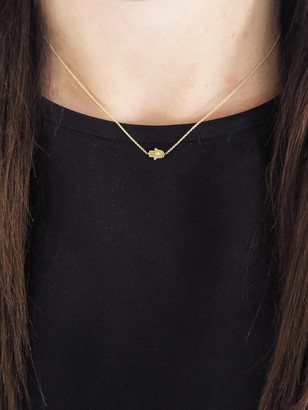 Jennifer Meyer Mini Hamsa Diamond Necklace - Yellow Gold
