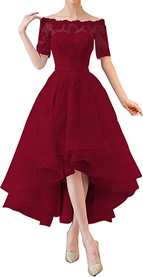 half shoulder long frock