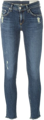 Rag & Bone Distressed Cropped Jeans