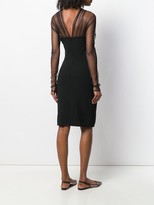 Thumbnail for your product : Karl Lagerfeld Paris Tulle Top Midi Dress