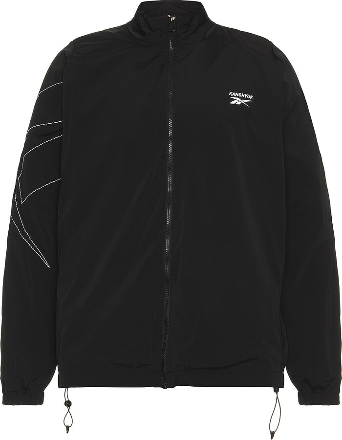 Reebok X Kanghyuk Stitched Logo Track Jacket in Black