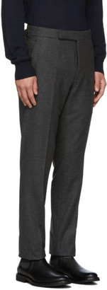 Ralph Lauren Purple Label Grey Flannel Solid Trousers