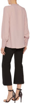Thumbnail for your product : Iris and Ink Farrah Ruffle-Trimmed Crepe De Chine Blouse