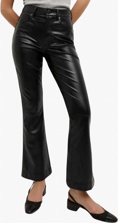 Veronica Beard Carson High Rise Ankle Flare Jeans In Black