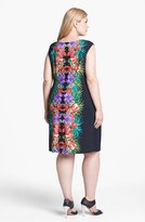 Thumbnail for your product : London Times Print Shift Dress (Plus Size)