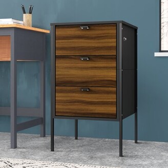 Trent Austin Design Novick 3 Drawer Vertical Filing Cabinet