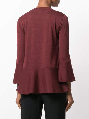 Roberto Collina flared hem knitted blouse