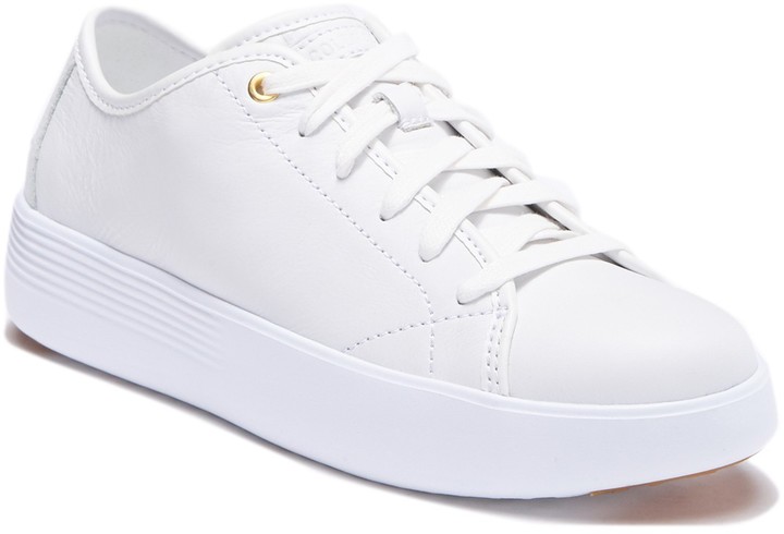 cole haan grand court leather platform sneaker