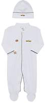 Thumbnail for your product : Lyda Baby Infants' Taxi-Embroidered Pima Cotton Footed Coveralls & Hat Set - White