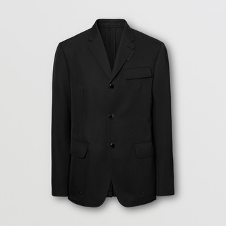 Burberry Technical Wool Tailored Jacket