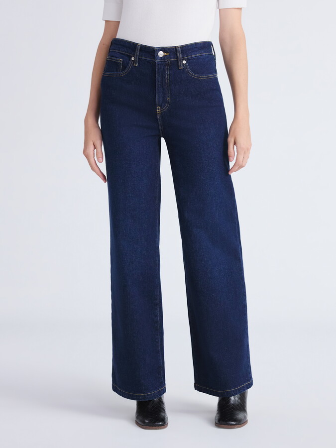 Free Assembly Women’s Mid Rise Full Length Bootcut Jeans, 32″ Inseam, Sizes 0-20