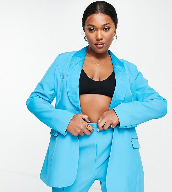 royal blue jacket plus size