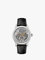 Thumbnail for your product : Ingersoll Men's The Baldwin Automatic Skeleton Leather Strap Watch