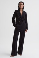 Thumbnail for your product : Reiss Wool Blend Wide Leg Suit Trousers