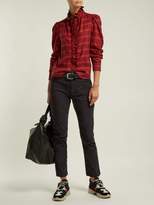 Thumbnail for your product : Etoile Isabel Marant Dules Ruffle Collar Cotton Shirt - Womens - Red