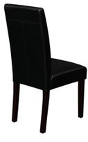 Thumbnail for your product : Monsoon Villa Faux Leather Black Dining Chairs (Set of 2)