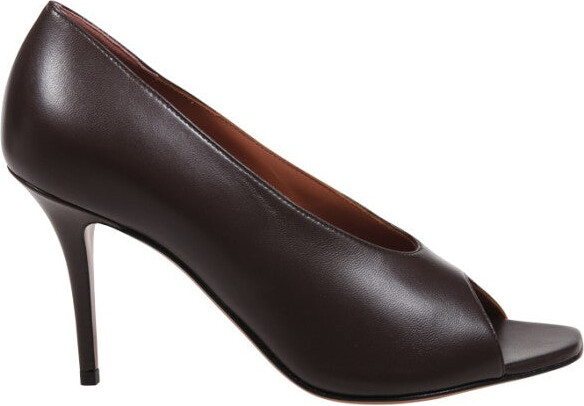 Amina Muaddi Julianne Peep Toe Pump 90