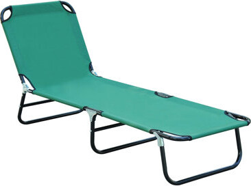 Marissa furniture Foldable Outdoor Chaise Lounge Chair 5-Level Reclining Tanning Chair With Durable Oxford Fabric For Beach And Patio