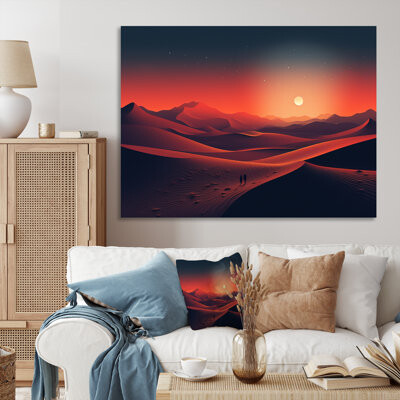 Foundstone Red Desert Twilight Photo V - Desert Wall Art