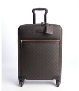 Thumbnail for your product : Gucci brown GG plus rolling suitcase