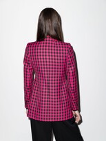 Thumbnail for your product : Balenciaga Hourglass Houndstooth Single-Breasted Blazer