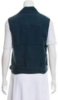 Thumbnail for your product : Elizabeth and James Linen-Blend Zip-Up Vest