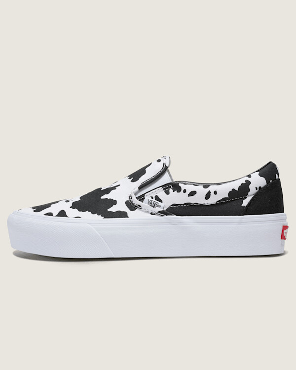 Vans Customs Classic Slip-On Platform Shoes - 3.5 Boys / 5.0 Women